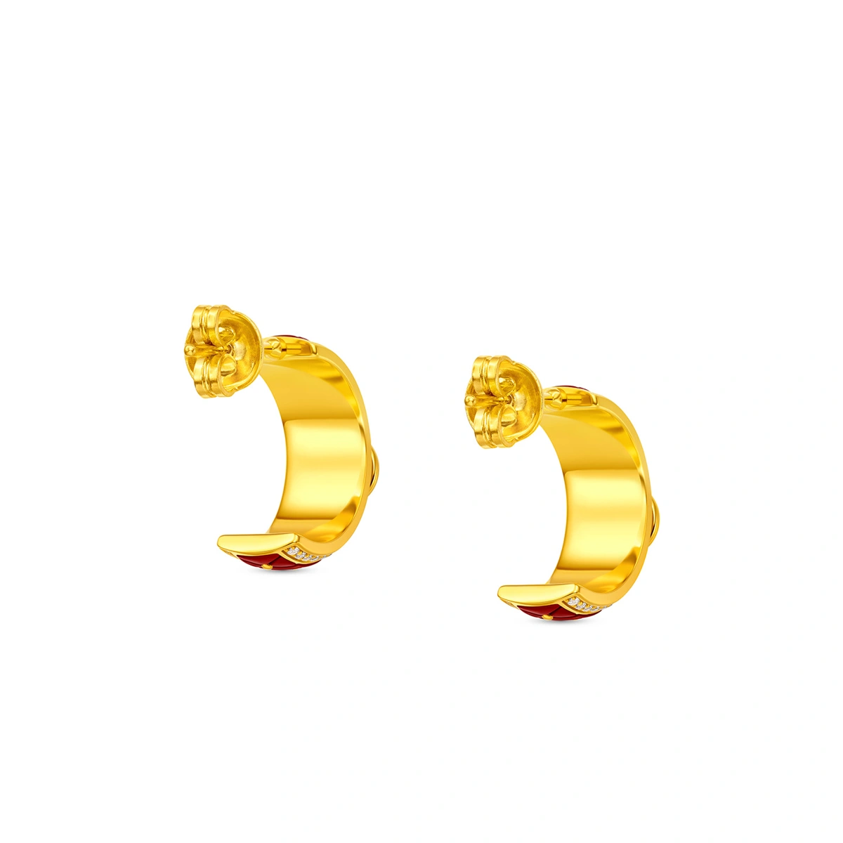 999 Gold Diamond earrings
