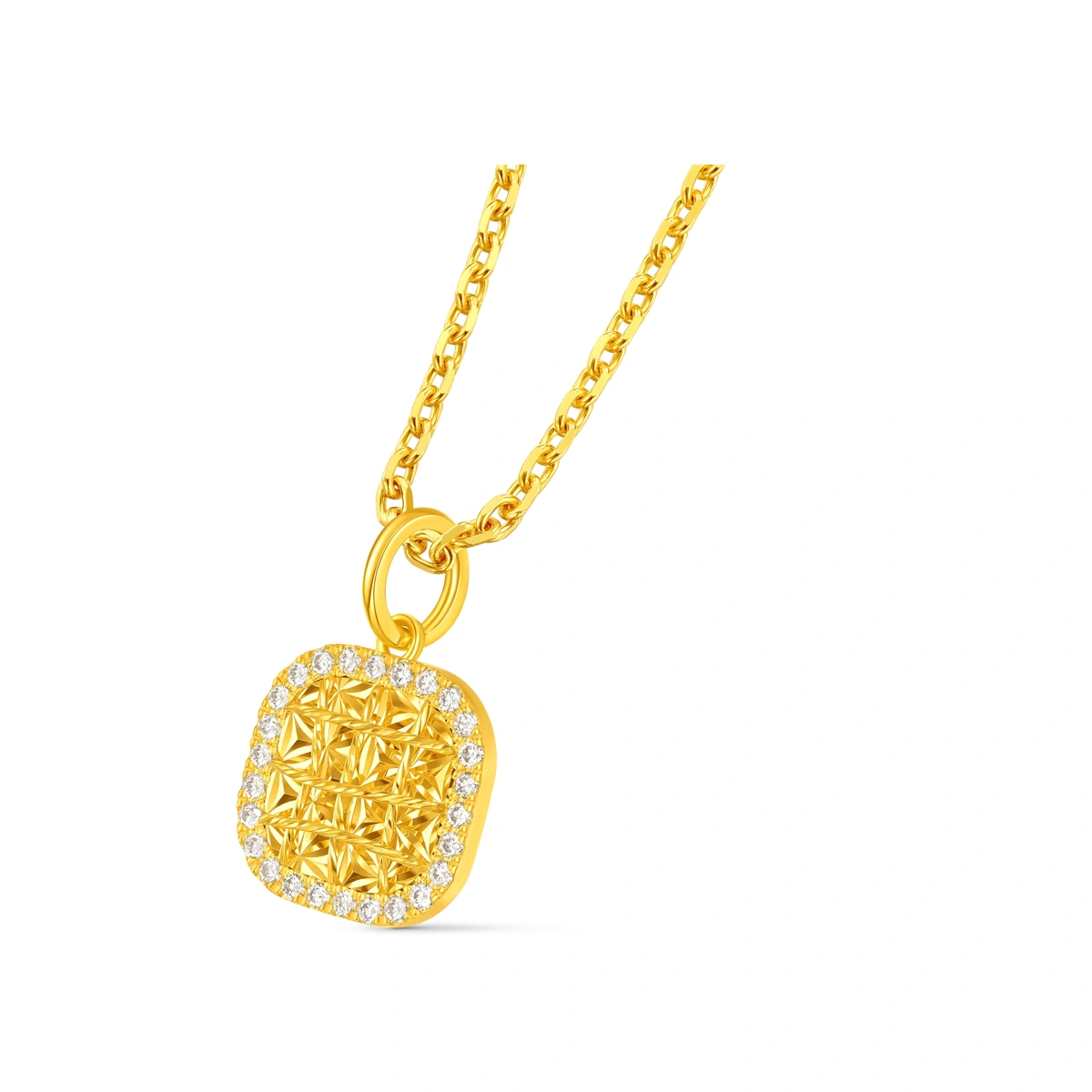 999 Gold Diamond pendant