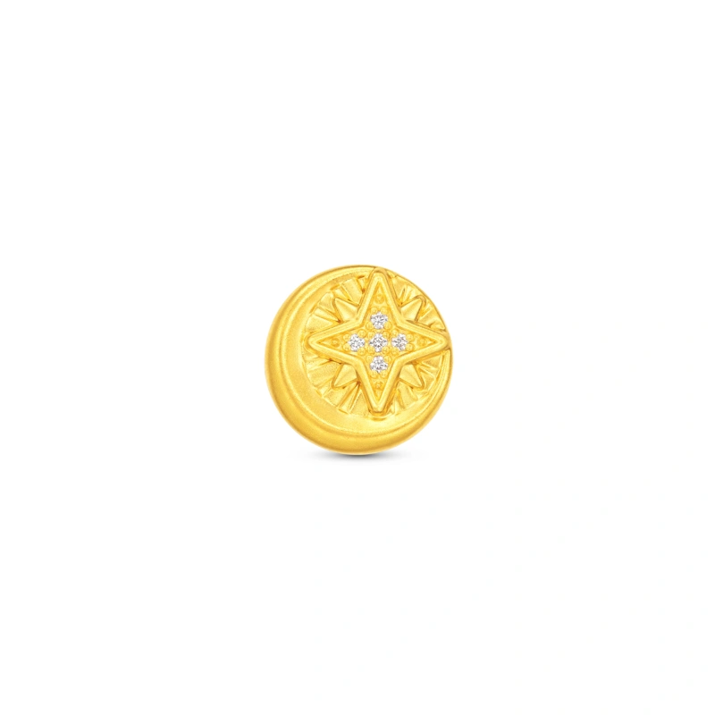 999 Gold Diamond pendant