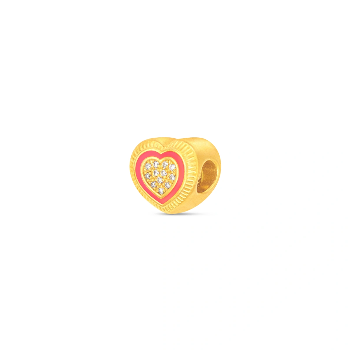 999足金鑲天然鑽石吊墜