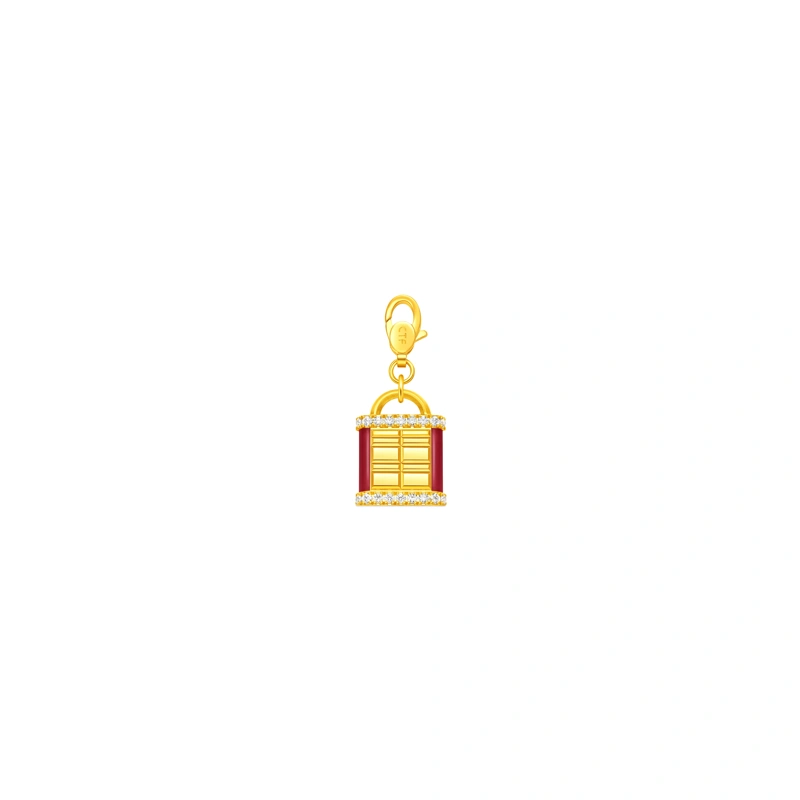 999 Gold Diamond pendant (Large)