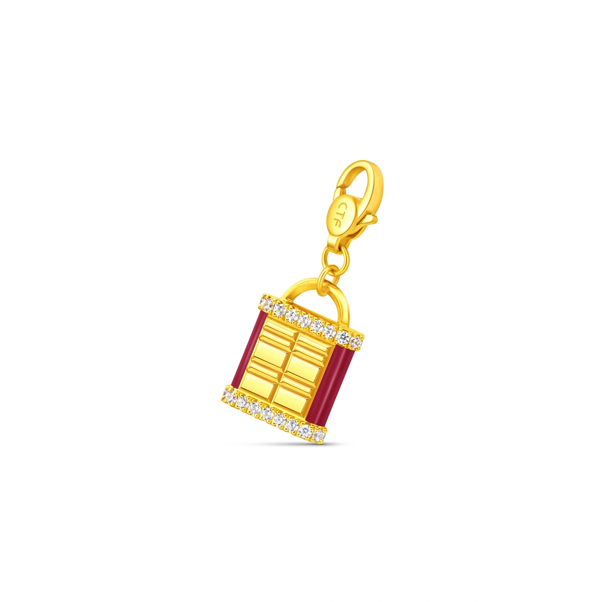 999 Gold Diamond pendant (Large)