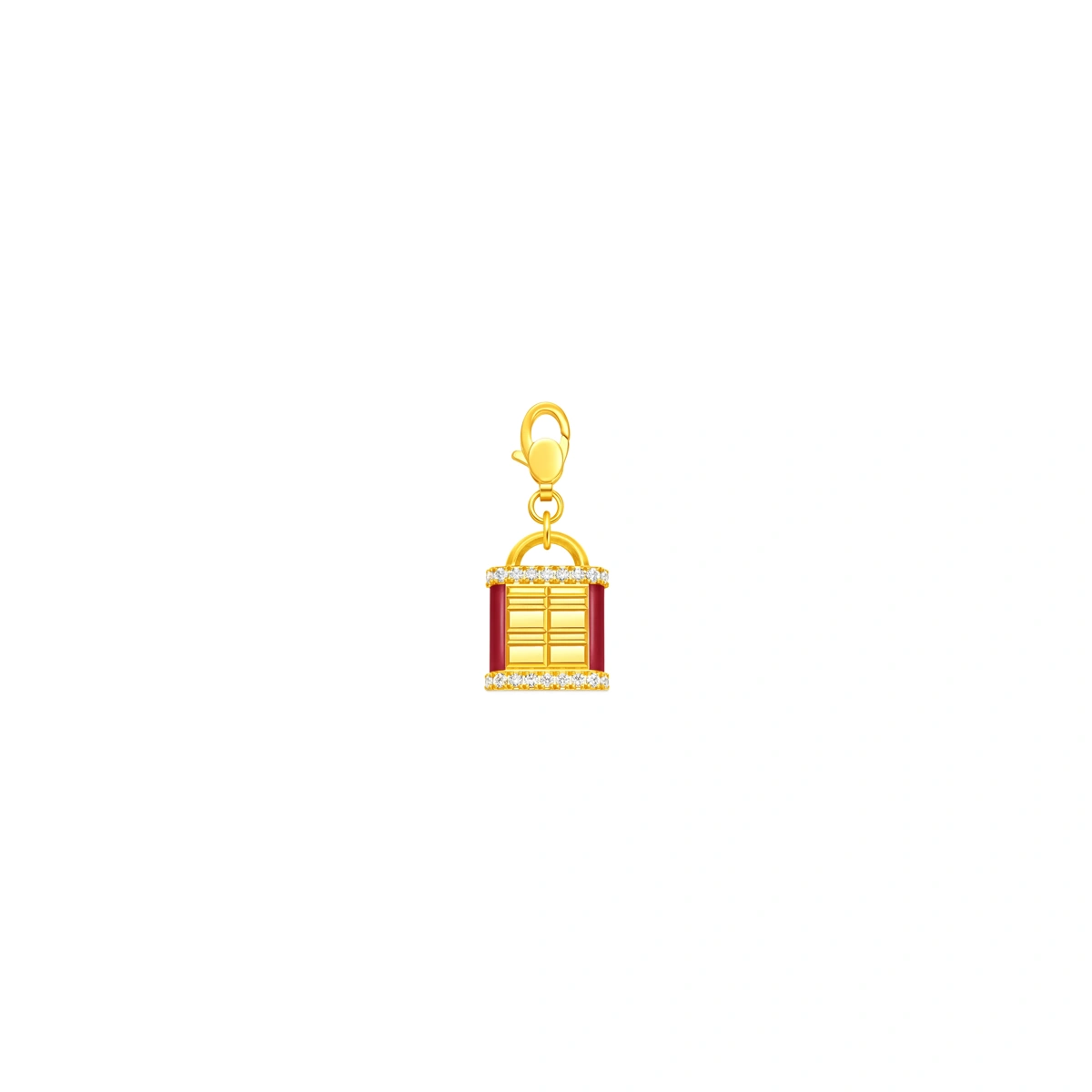 999 Gold Diamond pendant (Large)