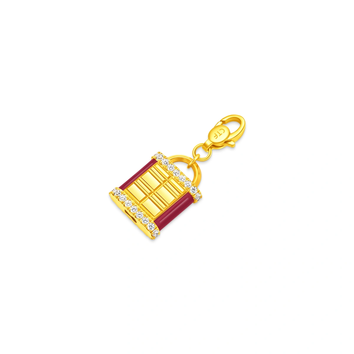 999 Gold Diamond pendant (Large)