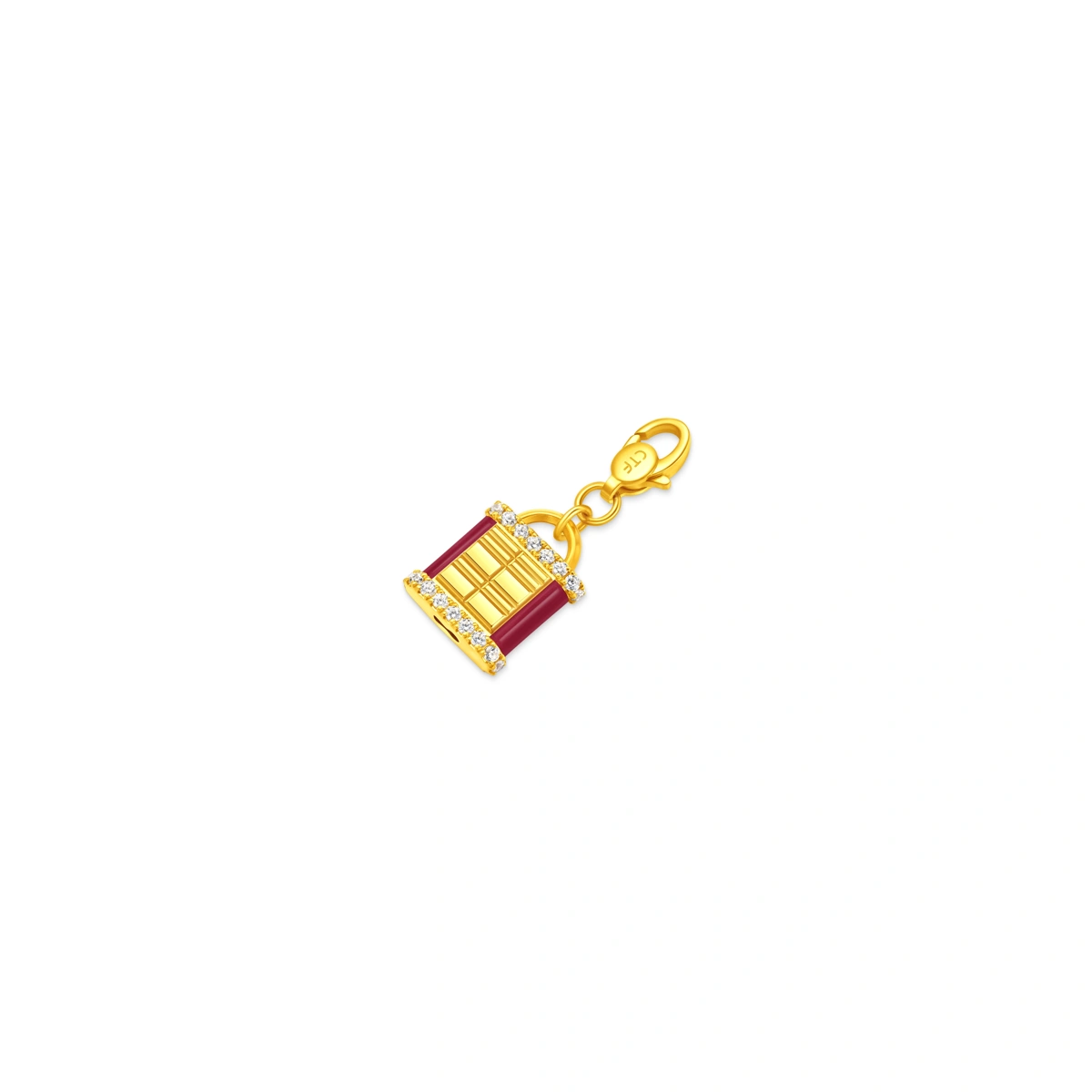 999 Gold Diamond pendant (Medium)