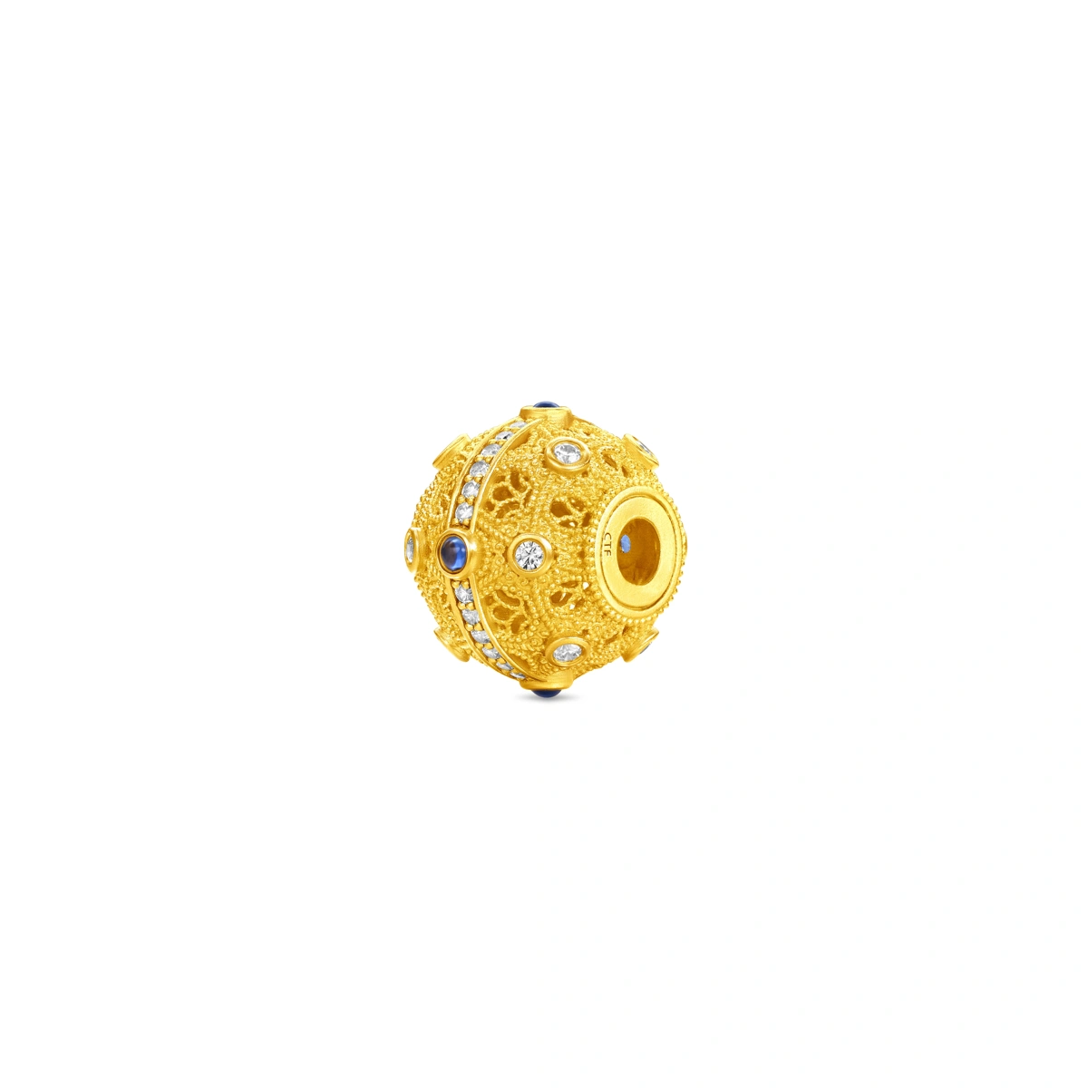 萬物和鳴999足金鑲天然鑽石吊墜