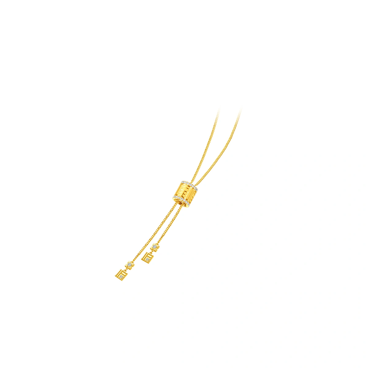 999 Gold Diamond necklace