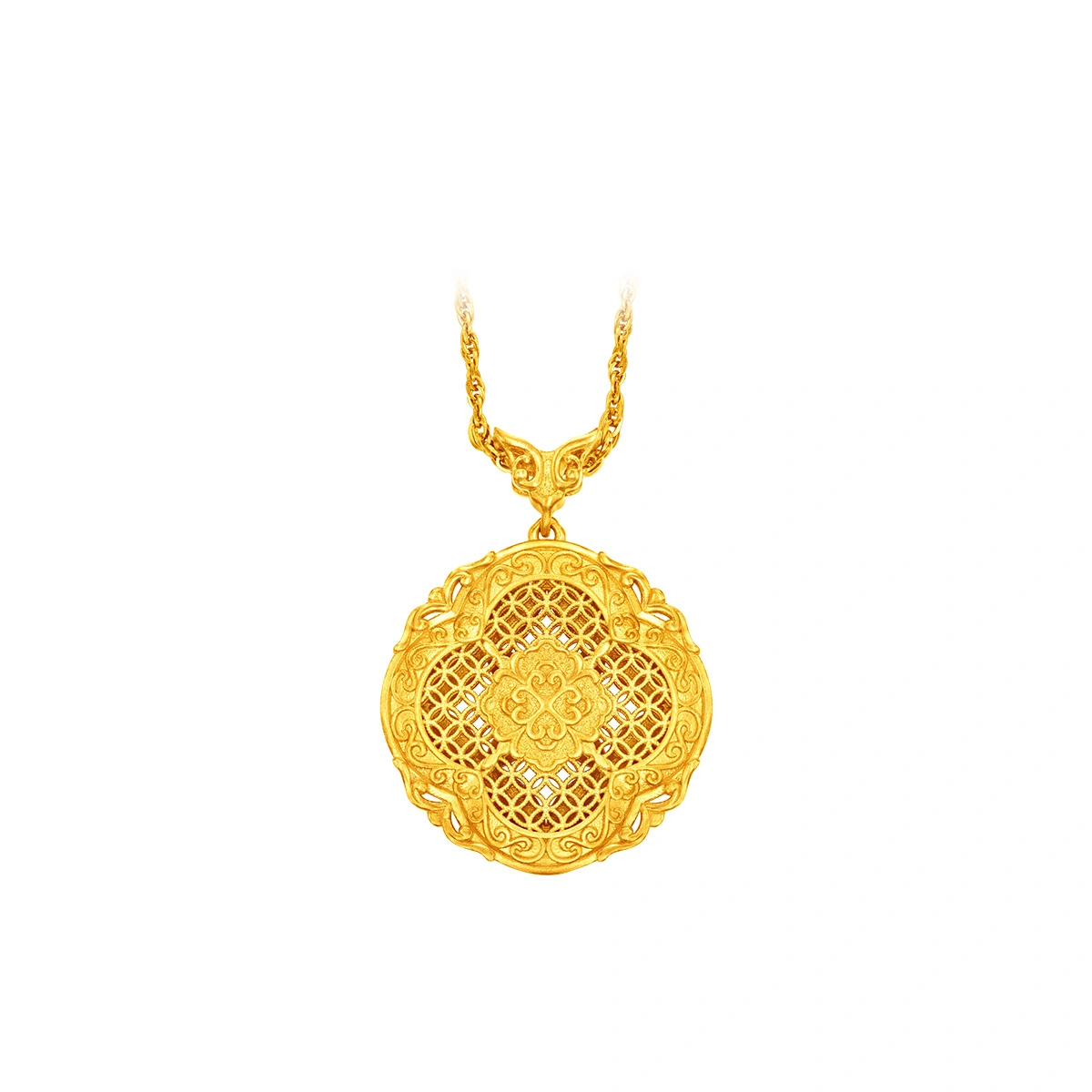 999 Gold Diamond necklace