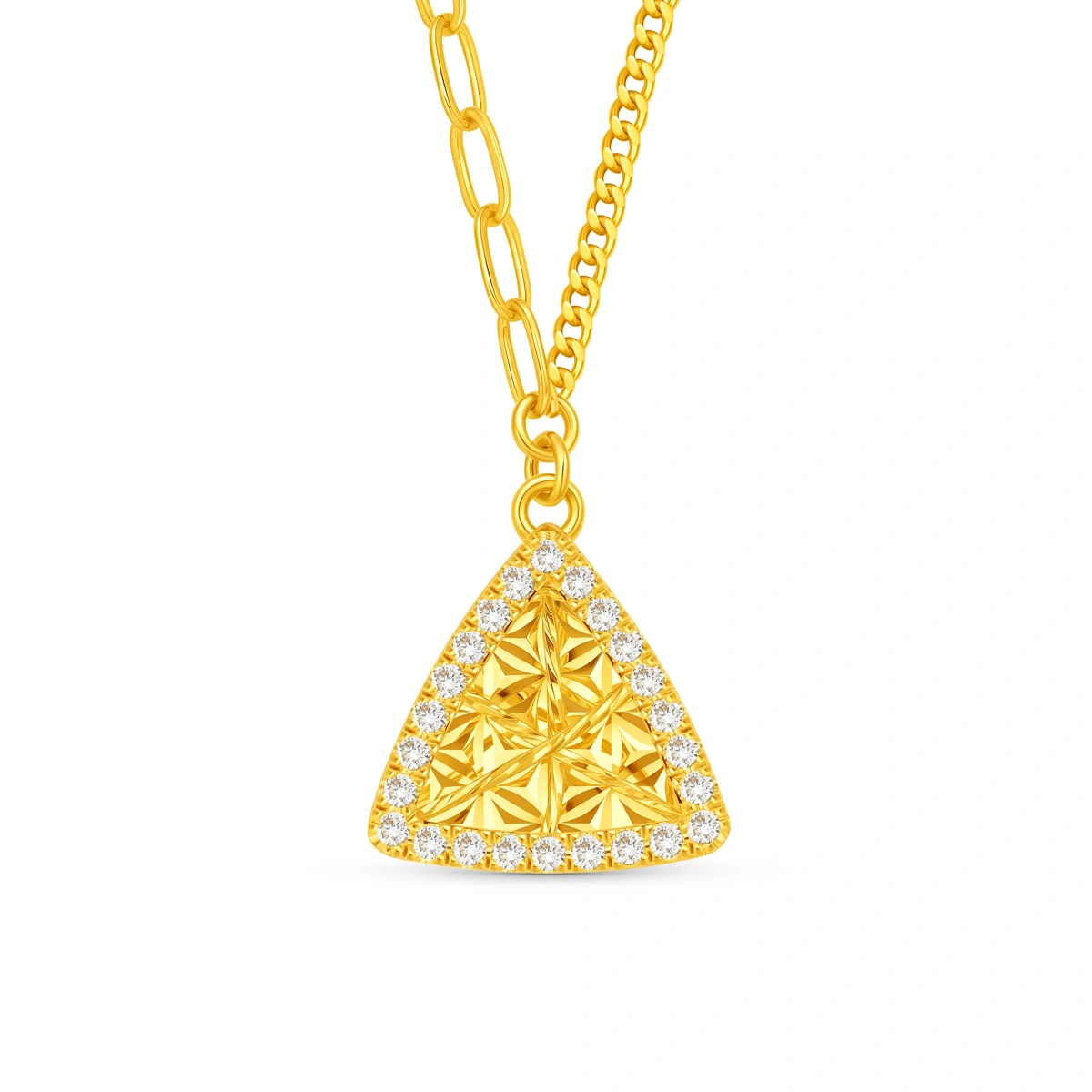 999 Gold Diamond necklace