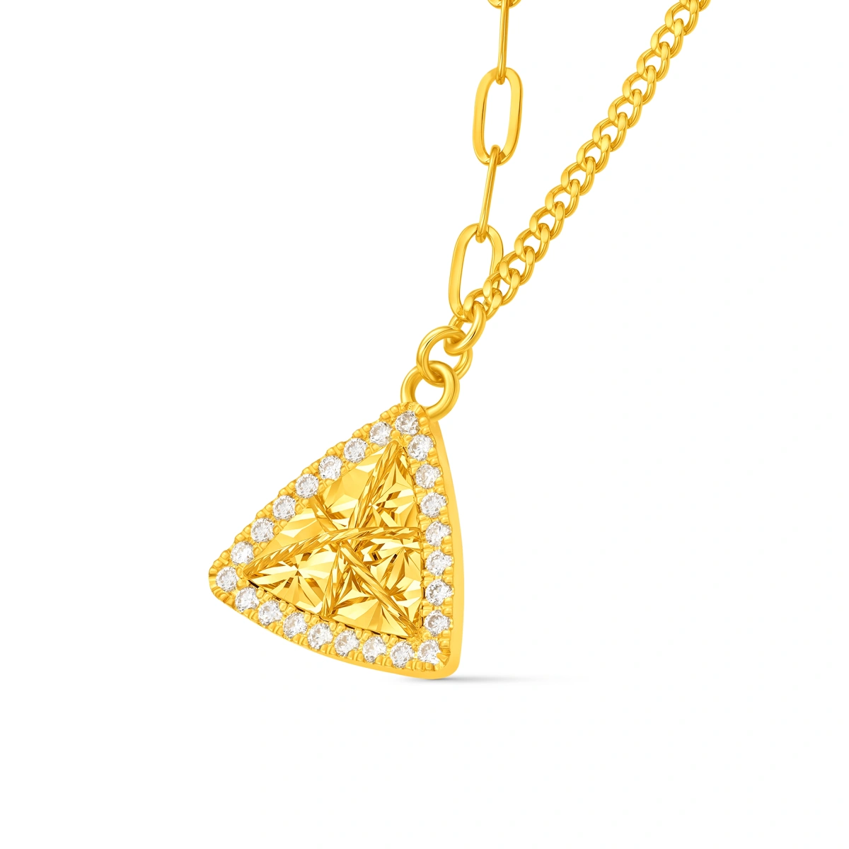 999 Gold Diamond necklace