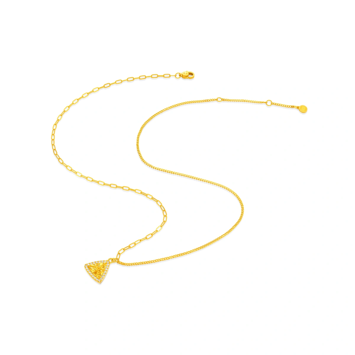 999 Gold Diamond necklace