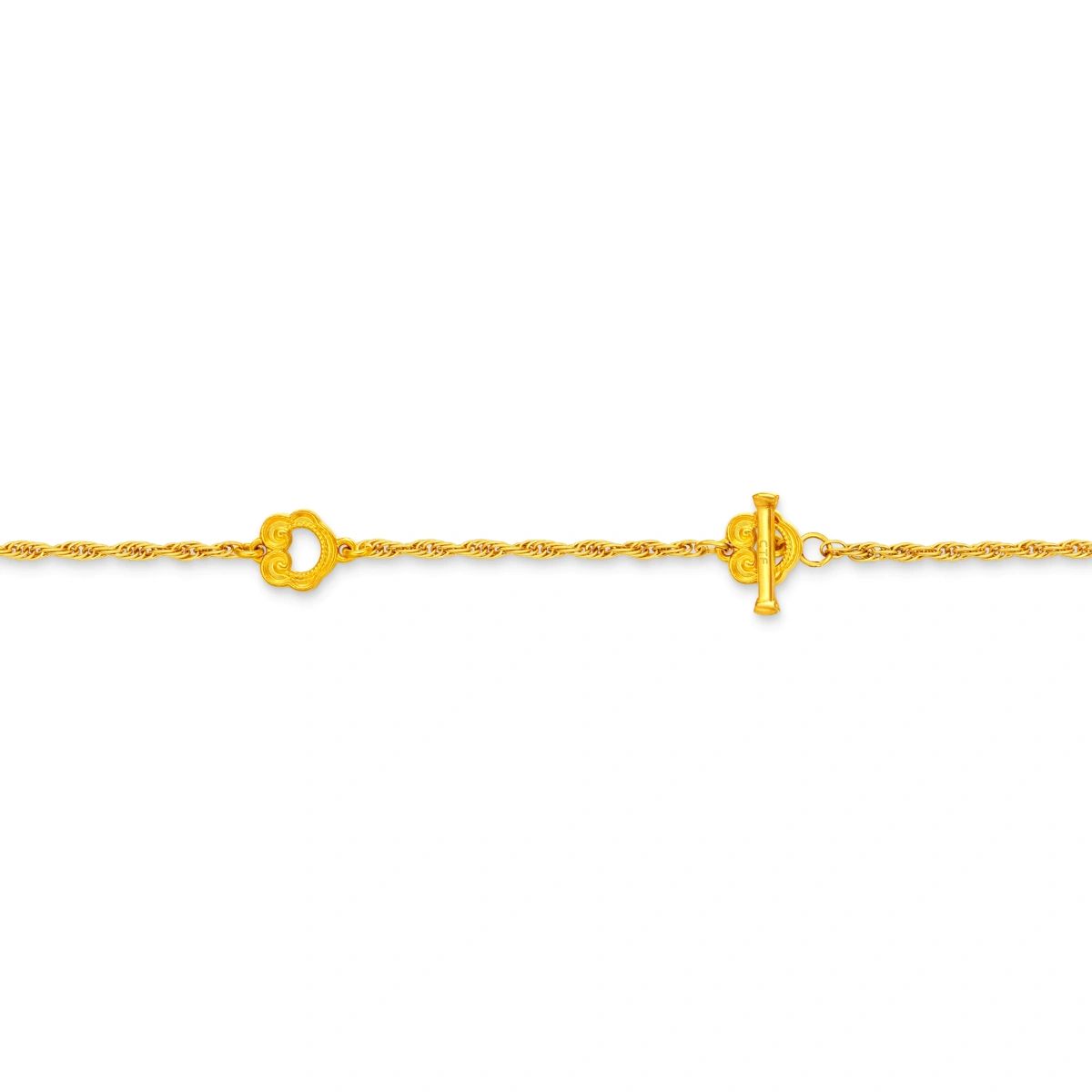 Fish-shaped 999 Gold Diamond necklace