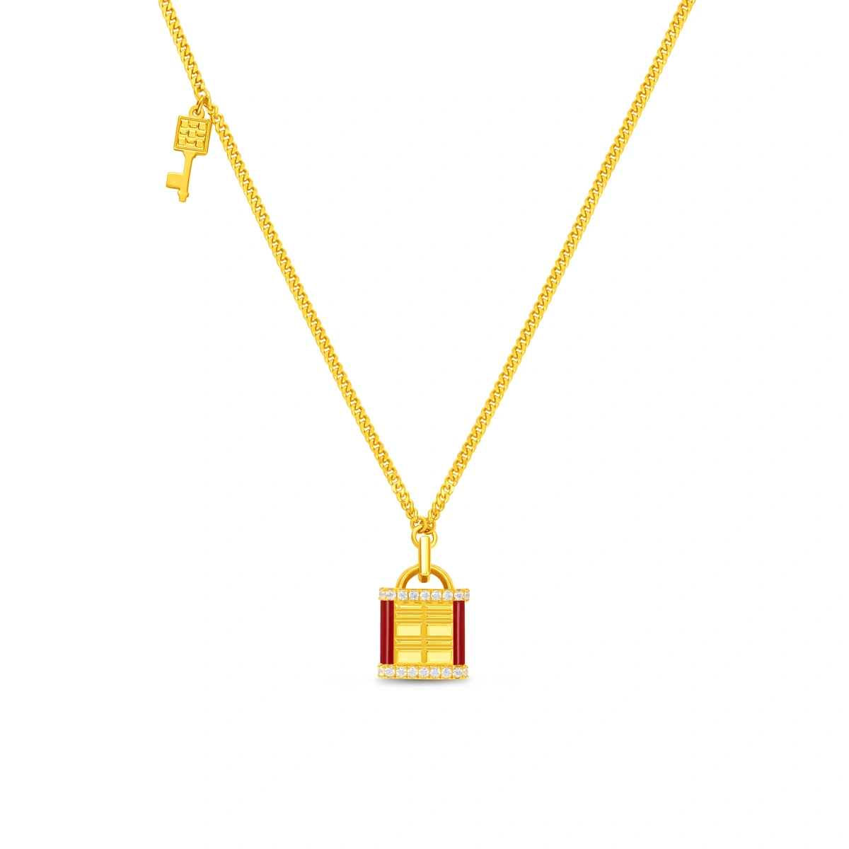 999 Gold Diamond necklace