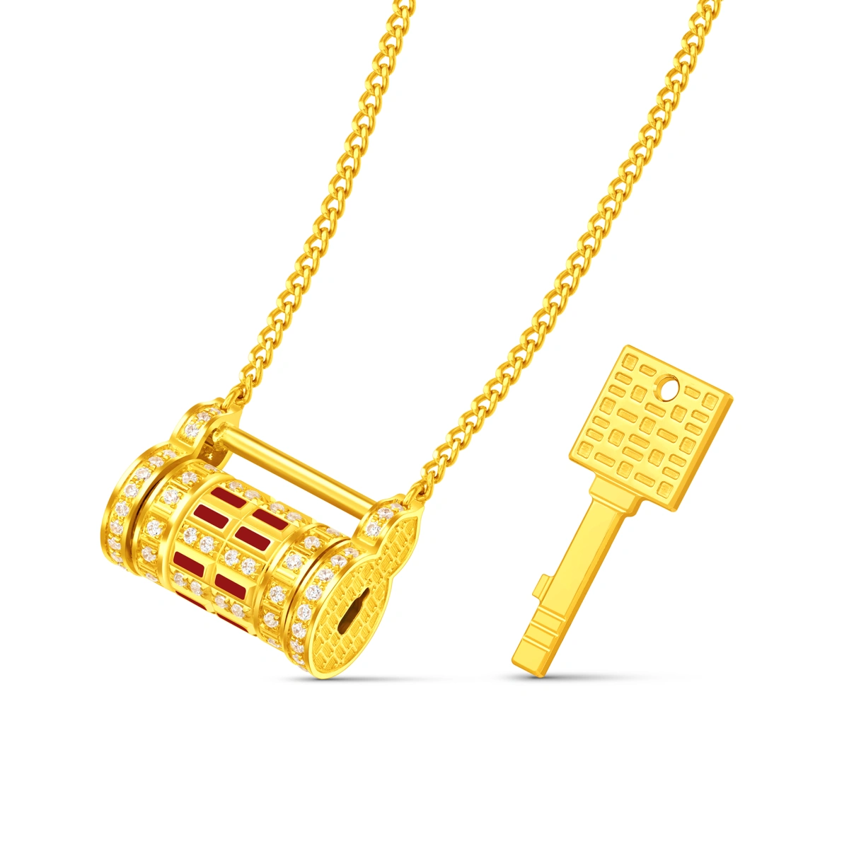 999 Gold Diamond necklace