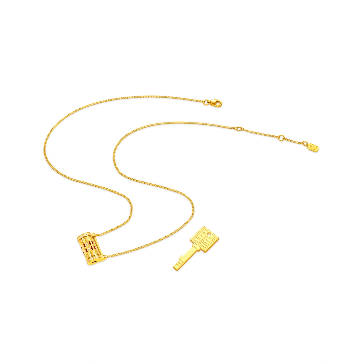 999 Gold Diamond necklace