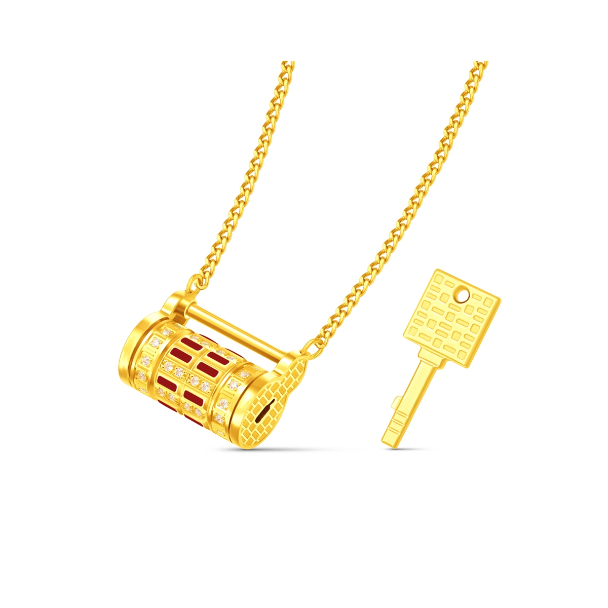 999 Gold Diamond necklace