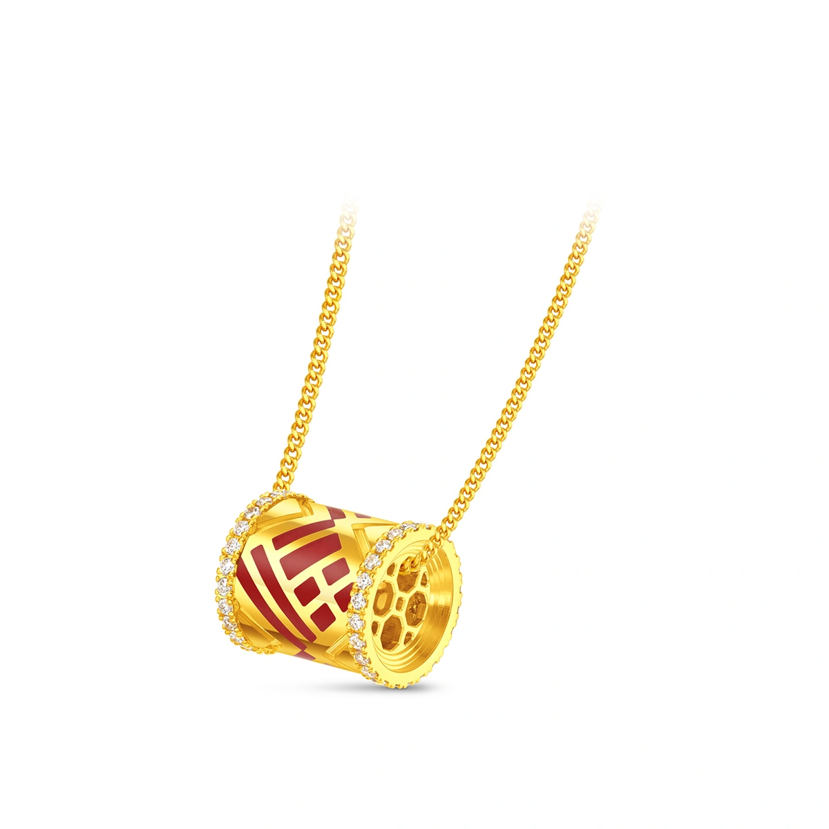 999 Gold Diamond necklace