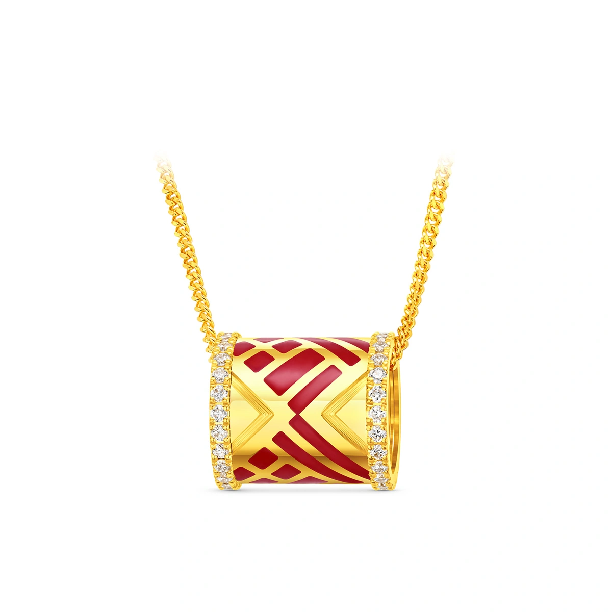 999 Gold Diamond necklace