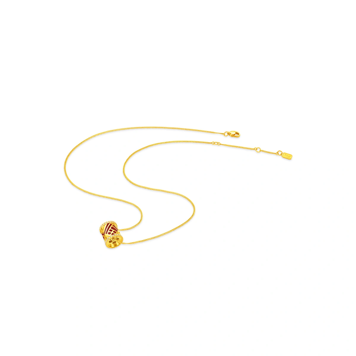 999 Gold Diamond necklace