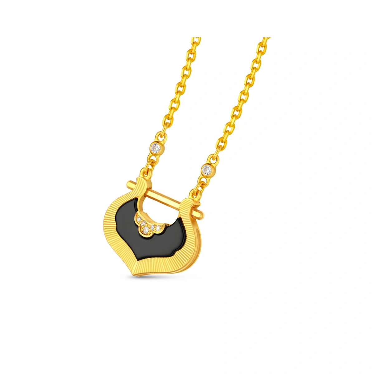 999 Gold Diamond necklace