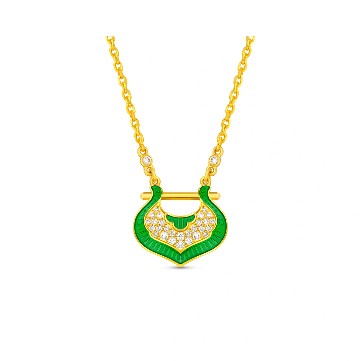 999 Gold Diamond necklace