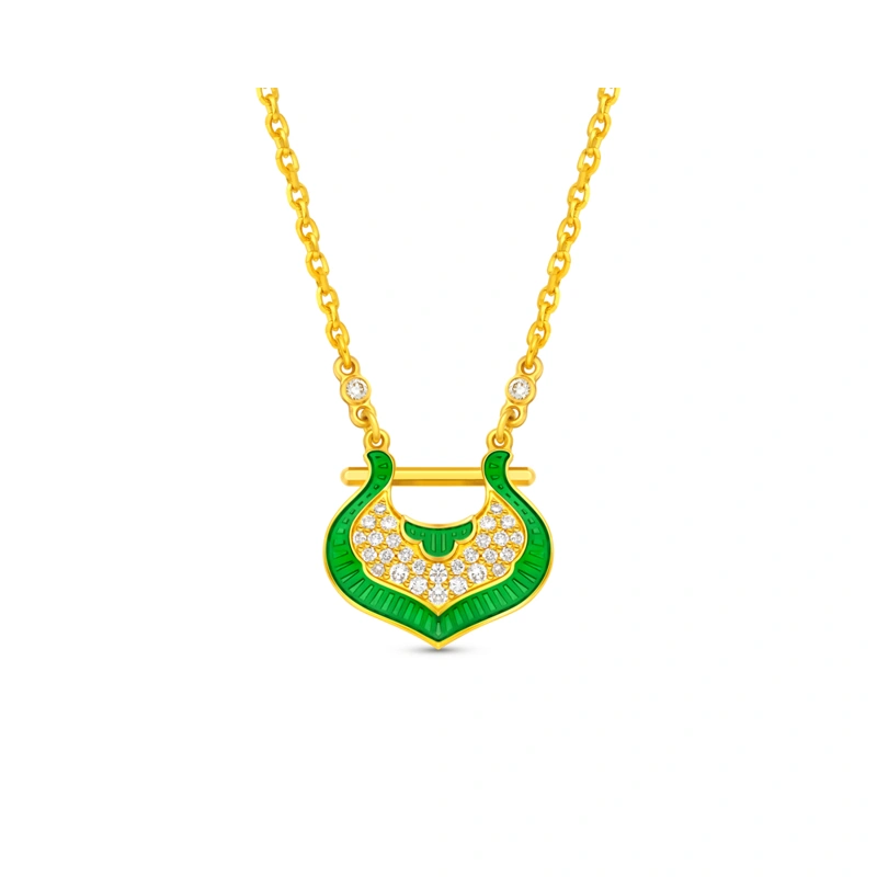 999 Gold Diamond necklace