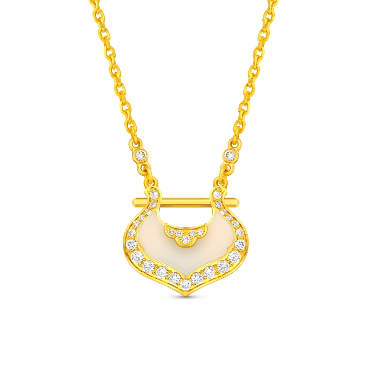 999 Gold Diamond necklace