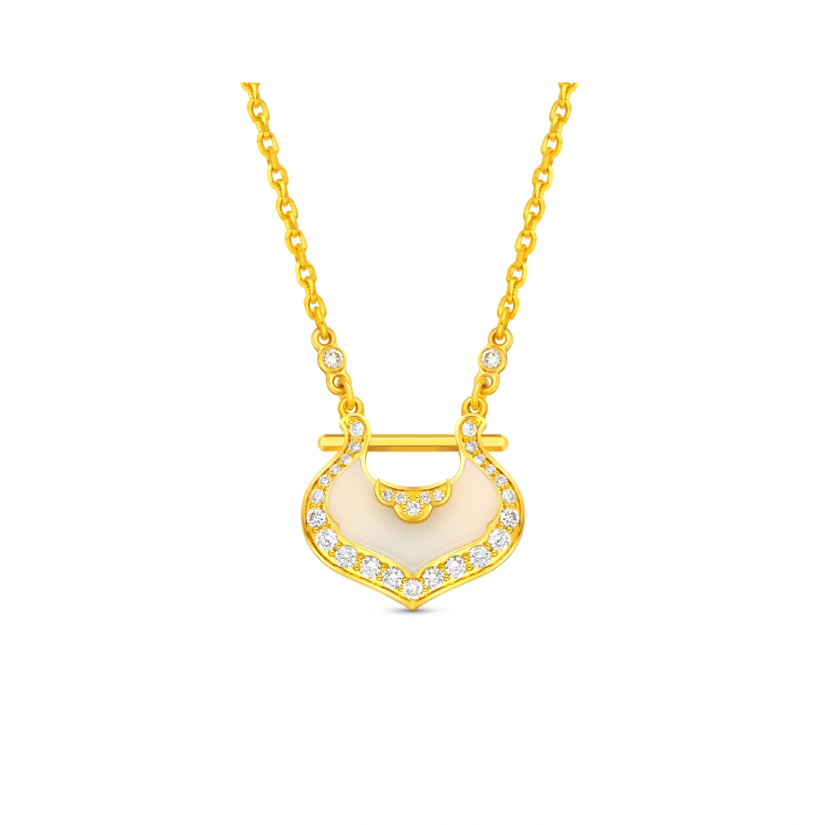 999 Gold Diamond necklace