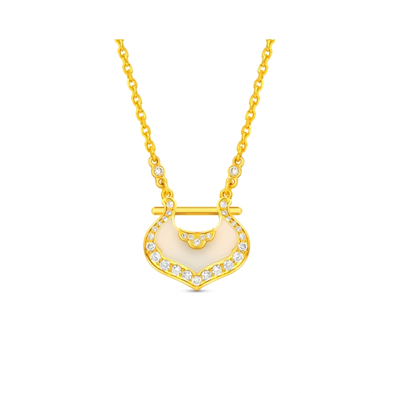 999 Gold Diamond necklace