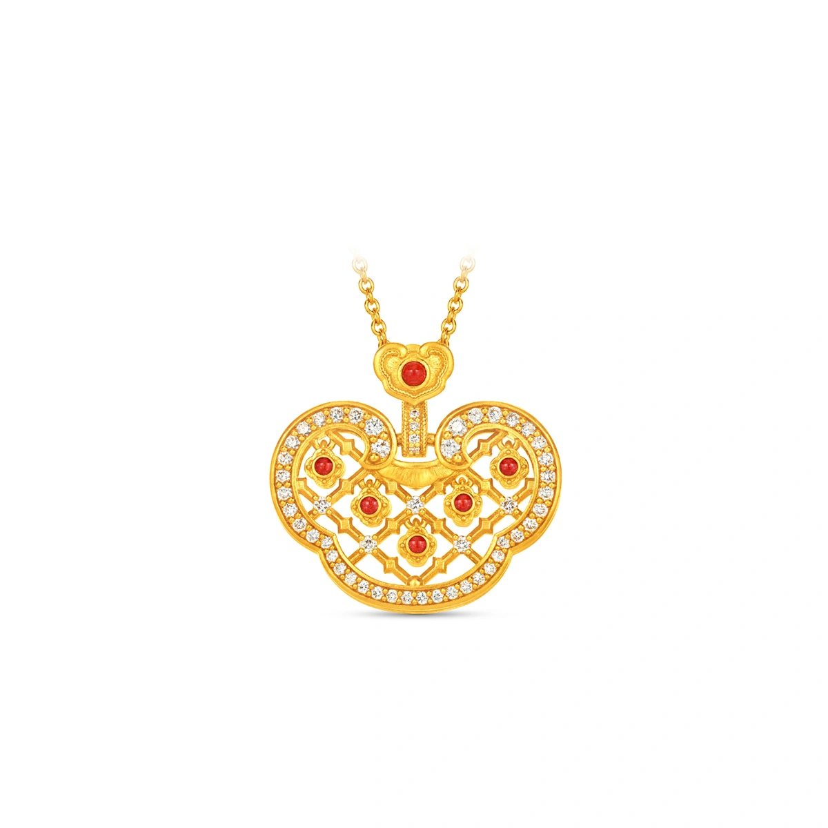 999 Gold Diamond necklace