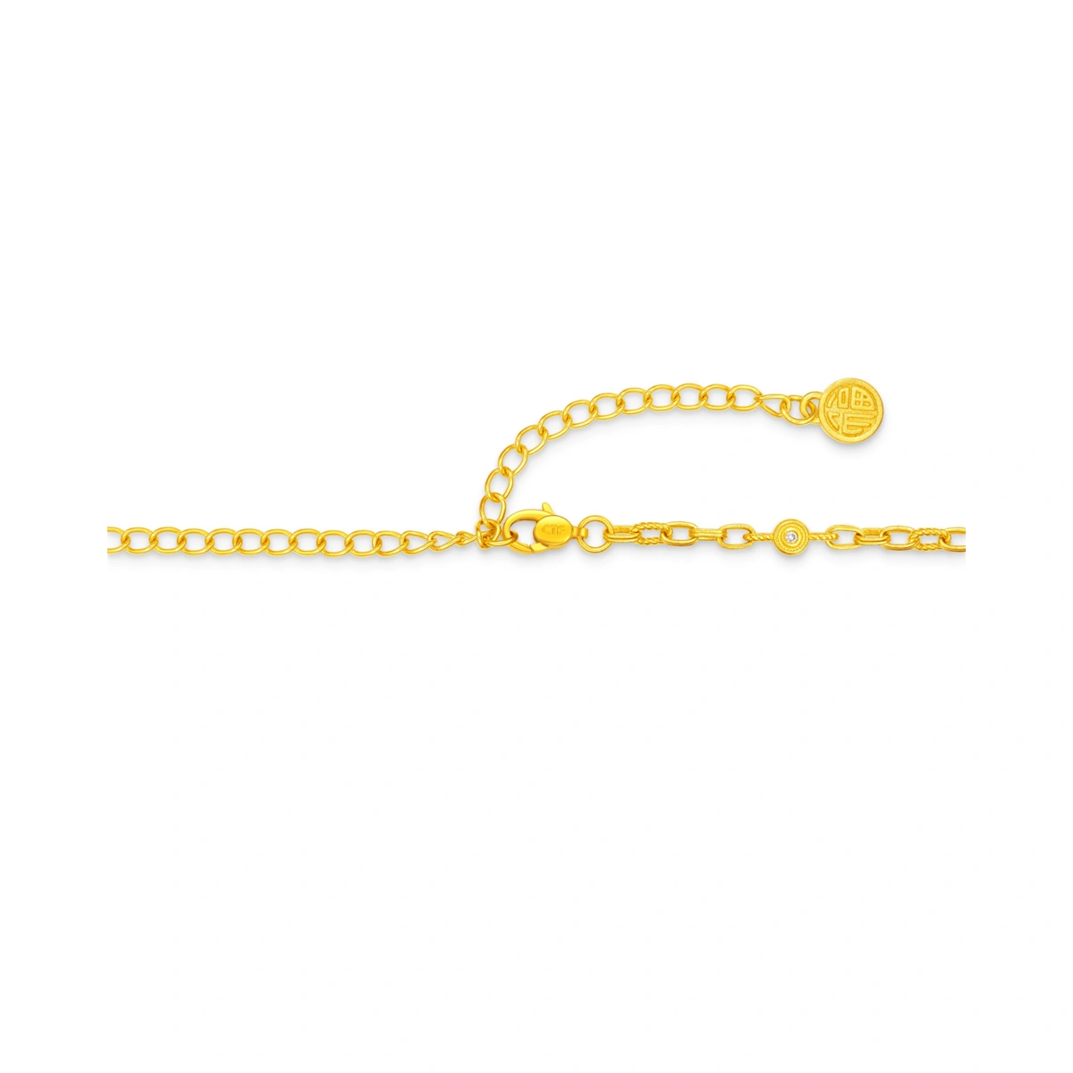 999 Gold Diamond necklace