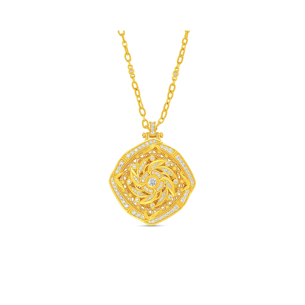999 Gold Diamond necklace