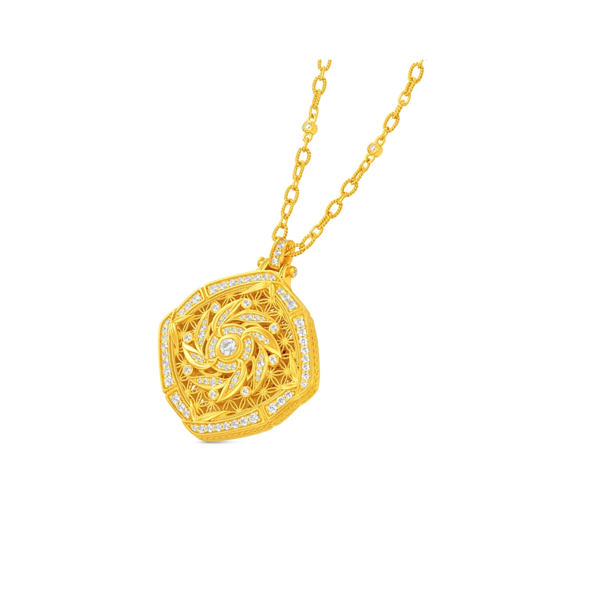 999 Gold Diamond necklace