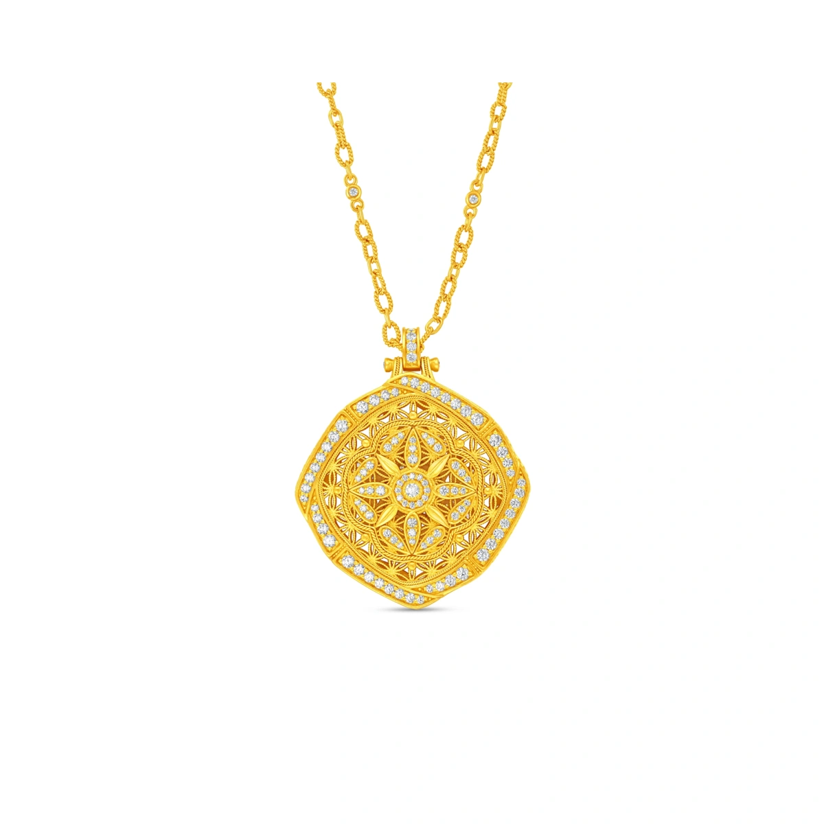 999 Gold Diamond necklace