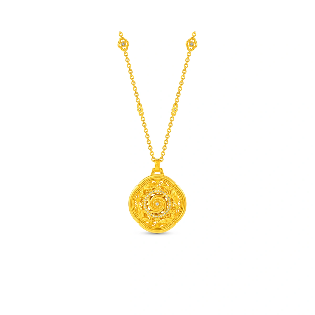 999 Gold Diamond necklace