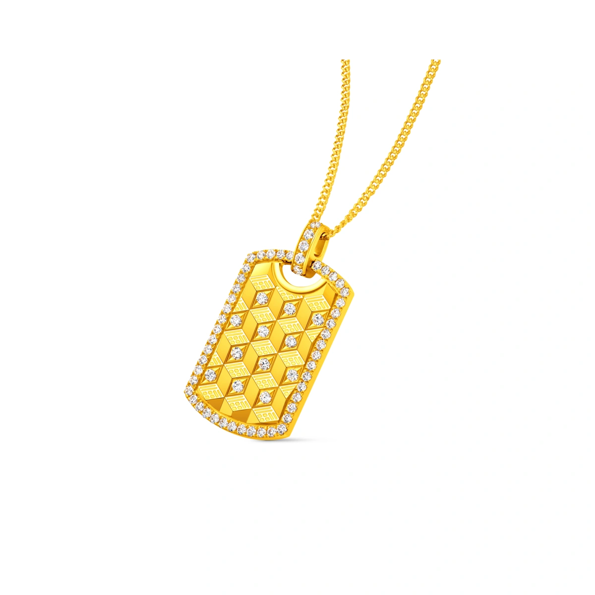 999 Gold Diamond necklace