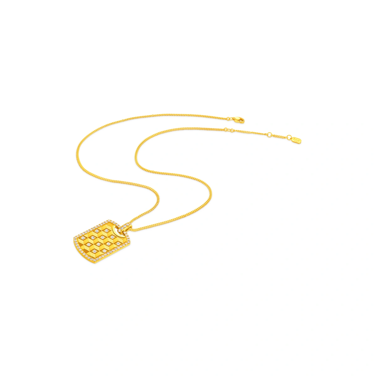 999 Gold Diamond necklace