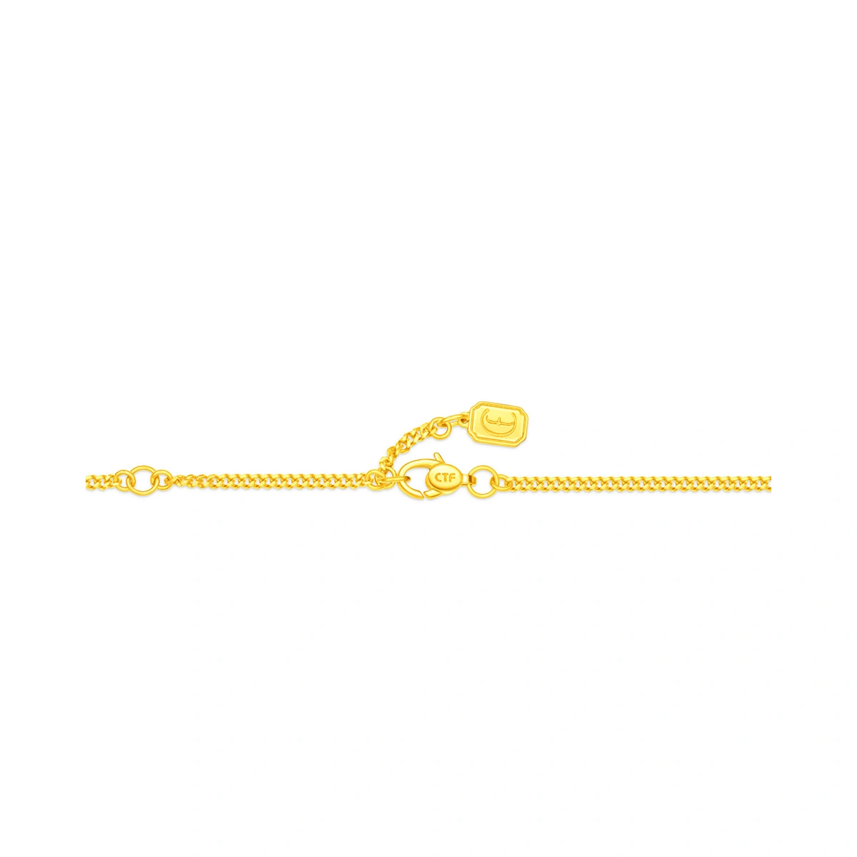 小福環999鑲天然鑽石頸鏈