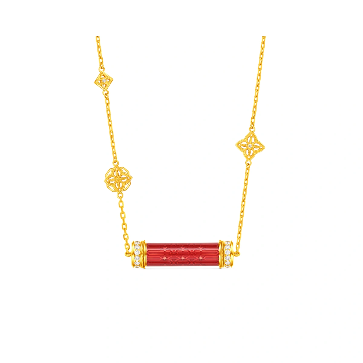 999 Gold Diamond necklace