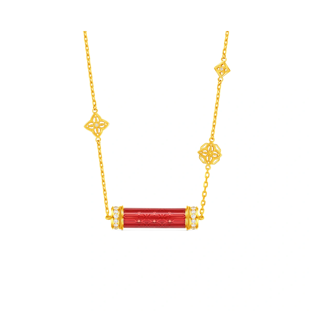 999 Gold Diamond necklace