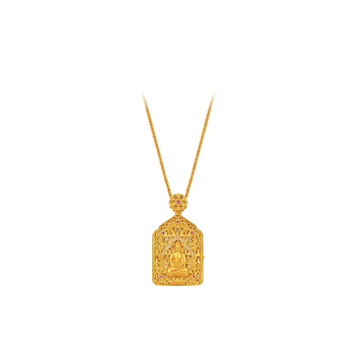 999 Gold Diamond necklace