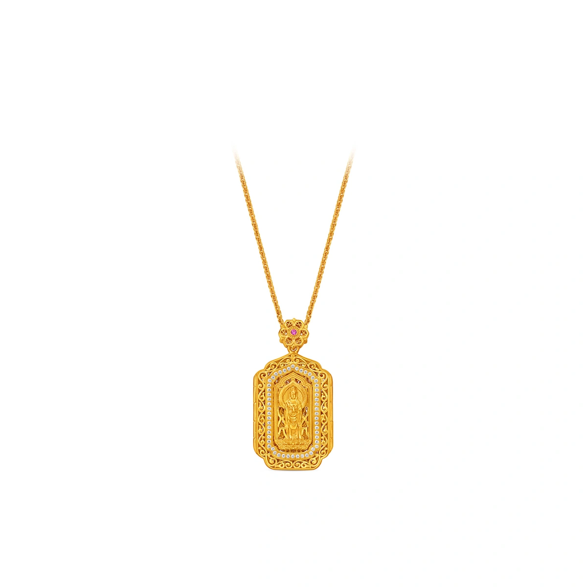 999 Gold Diamond necklace