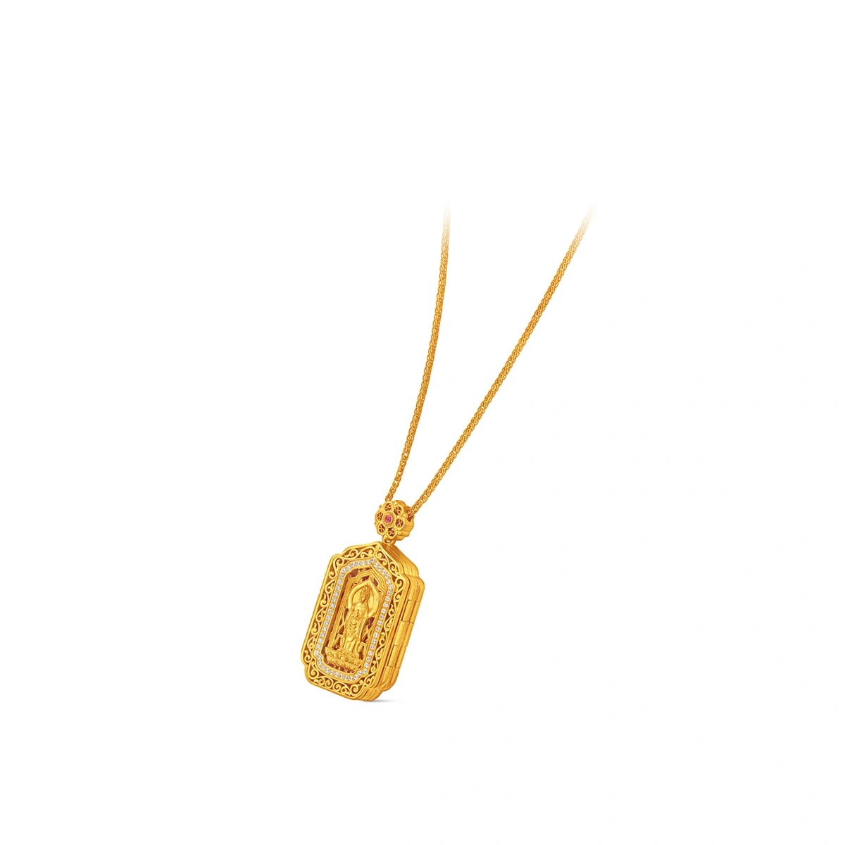 999 Gold Diamond necklace