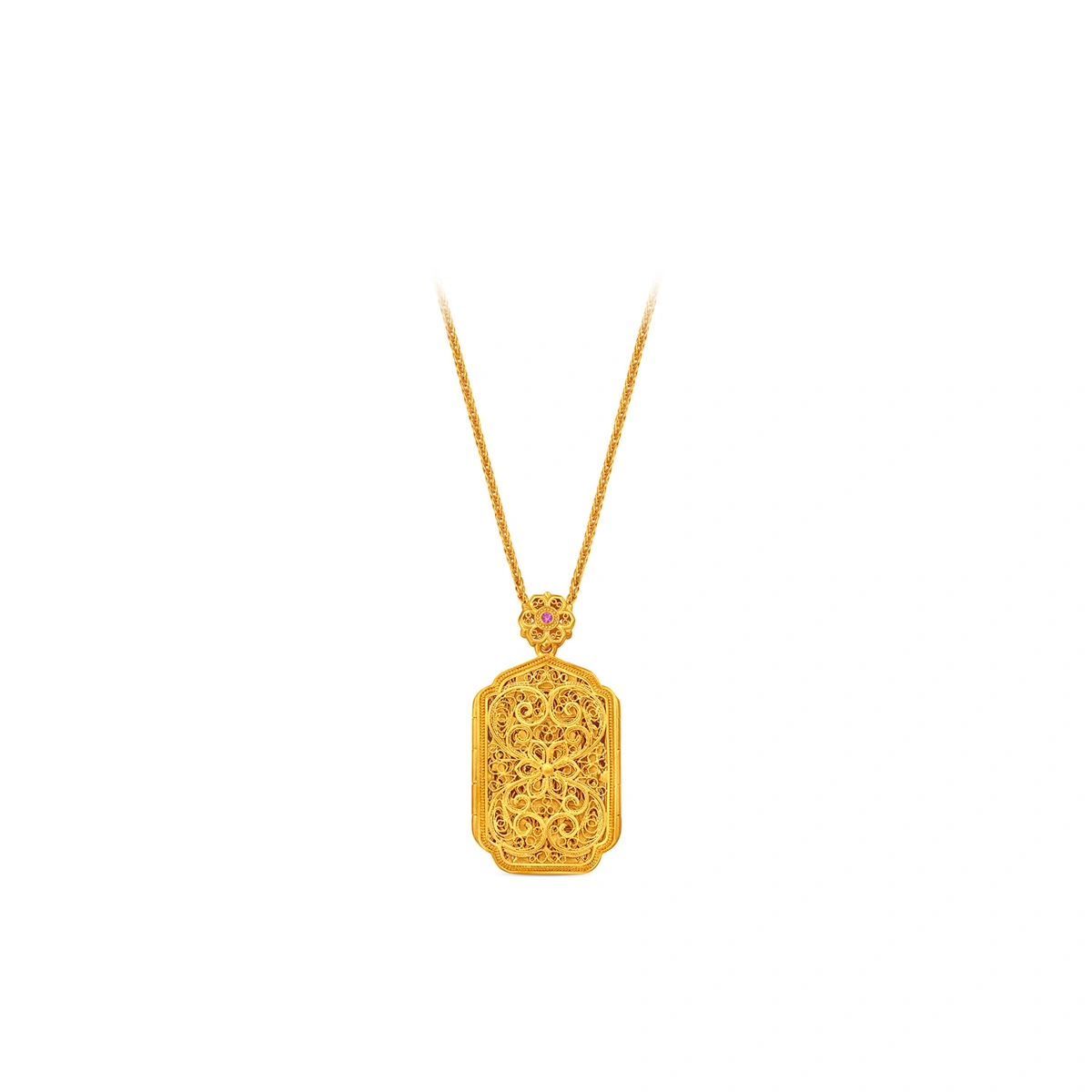 999 Gold Diamond necklace