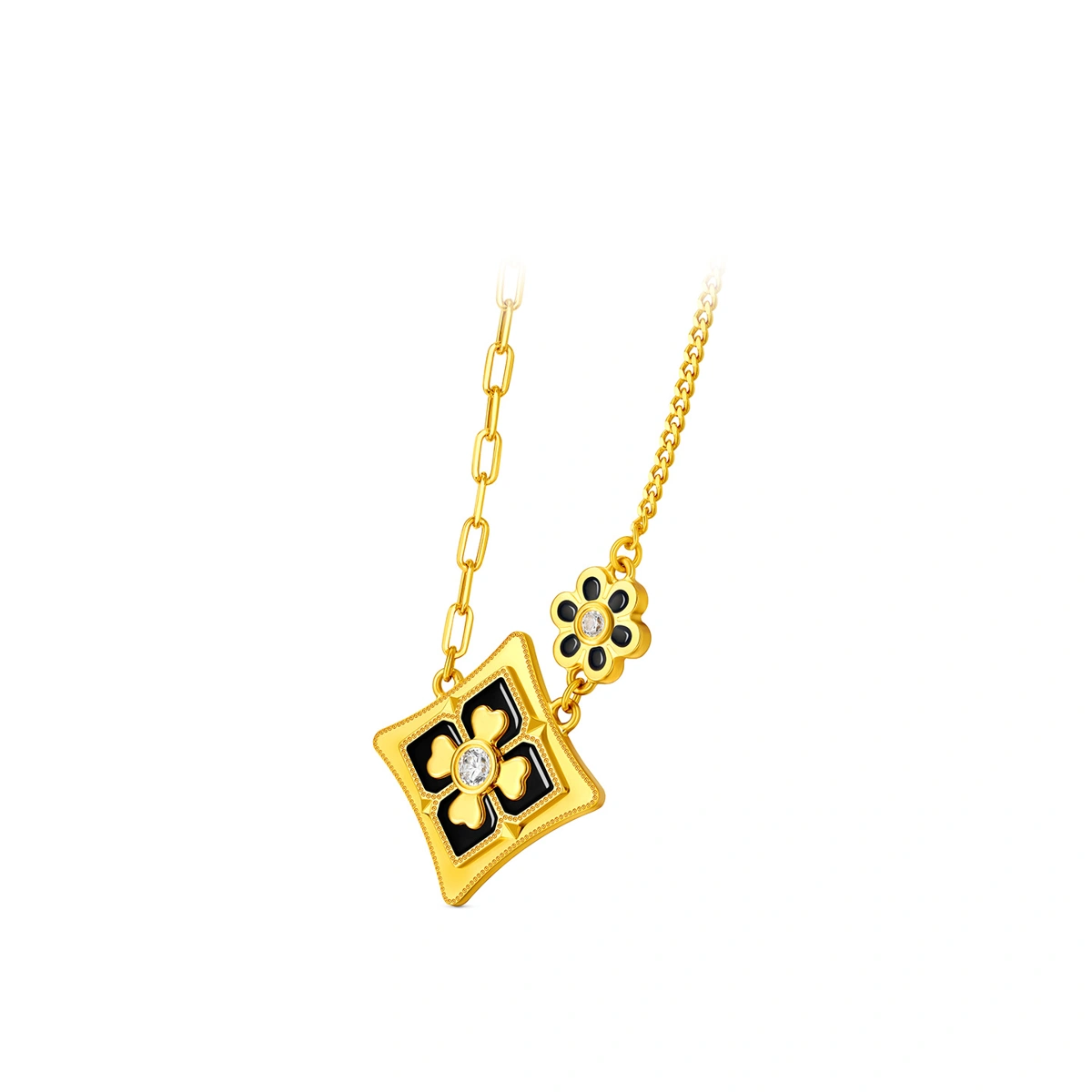 999 Gold Diamond necklace