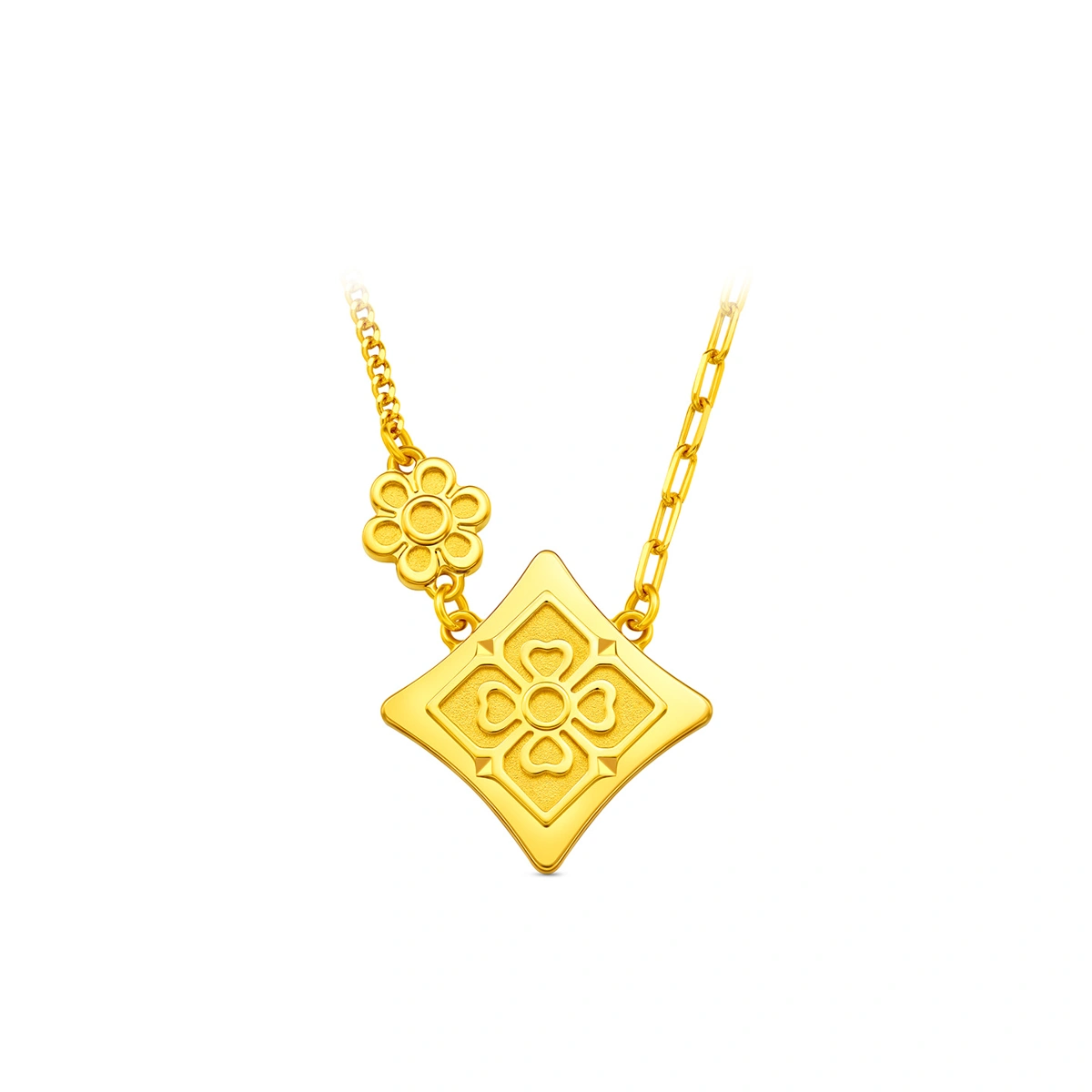 999 Gold Diamond necklace