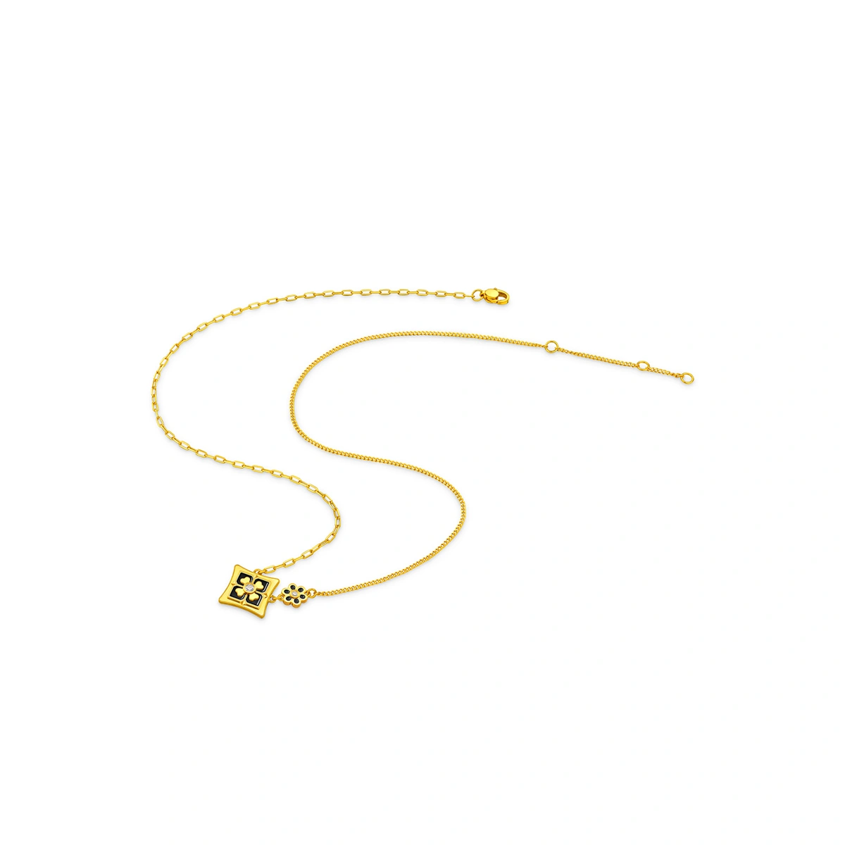 999 Gold Diamond necklace
