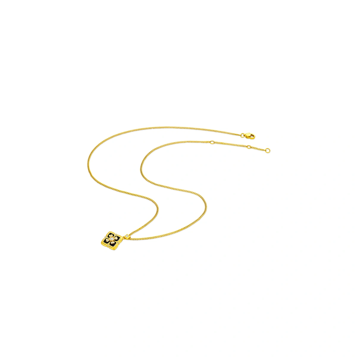 999足金鑲天然鑽石頸鏈