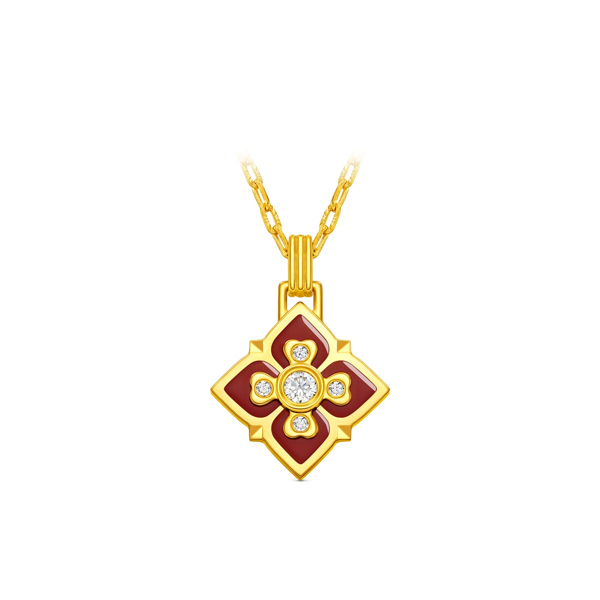 999 Gold Diamond necklace