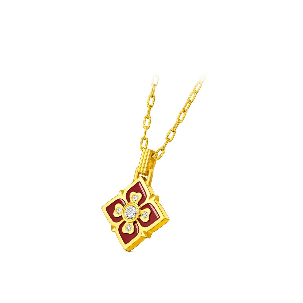 999 Gold Diamond necklace